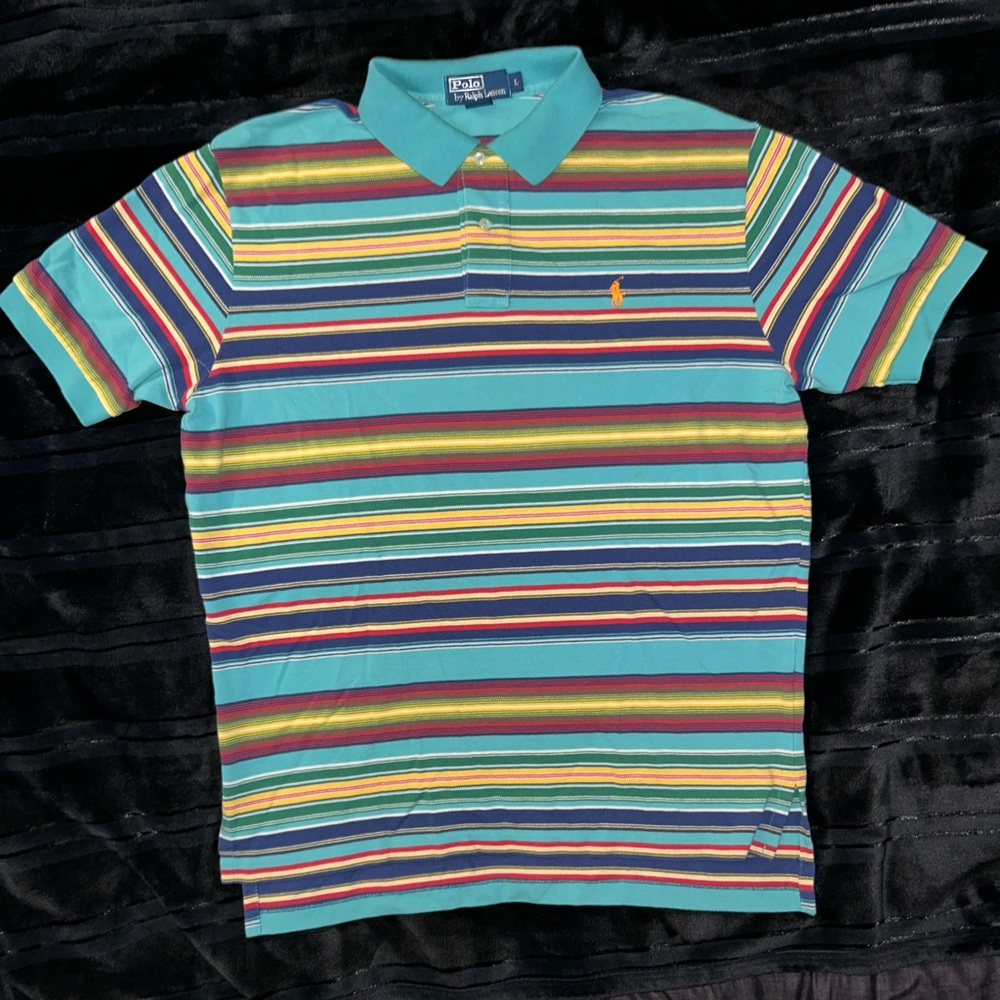 Polo Ralph Lauren Size: Mens Large Color: Light Blue Multicolored